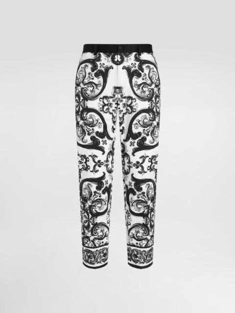 Dolce & Gabbana majolica-print trousers