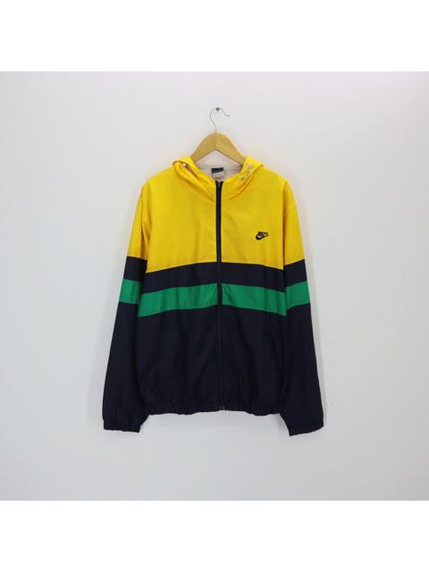 Nike NIKE Multi Color Block Windbreaker Windstopper Hoodie Jacket
