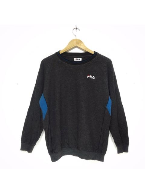 Other Designers Fila - Vintage FILA ITALIA Gray Crewneck Sweater Sweatshirt Tennis