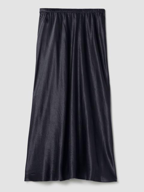 EILEEN FISHER Textured Satin Slip Skirt
