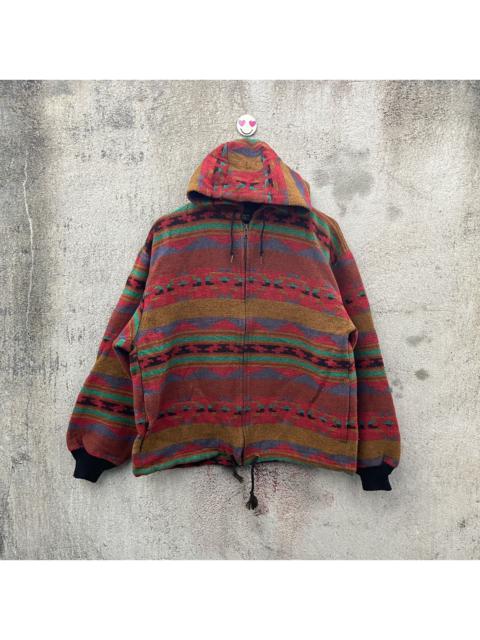 Other Designers Vintage 80s navajo sweater zipper wool