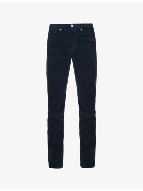 FRAME L'homme slim-fit straight-leg stretch-denim jeans