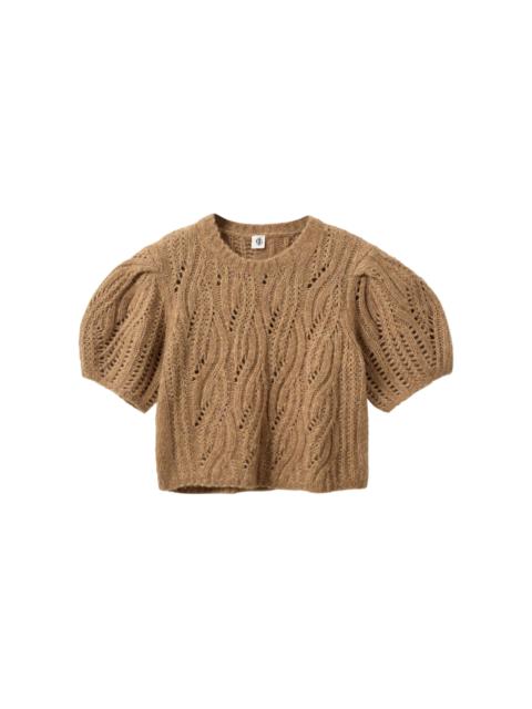 The Garment Valentina Cable-Knit Top khaki