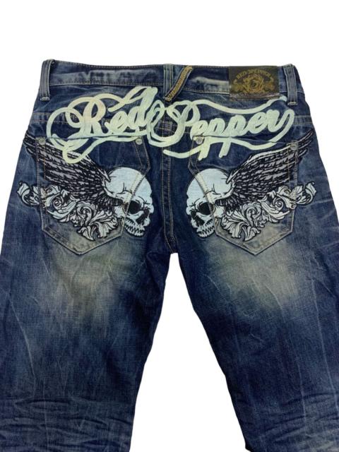Other Designers Designer - Distressed denim red pepper