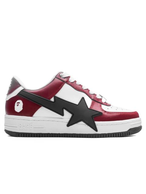 A BATHING APE® WOMEN'S BAPE STA OS #2 - BURGUNDY/BLACK