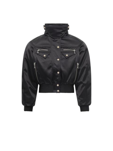 Marine Serre SATIN NYLON BOMBER JACKET