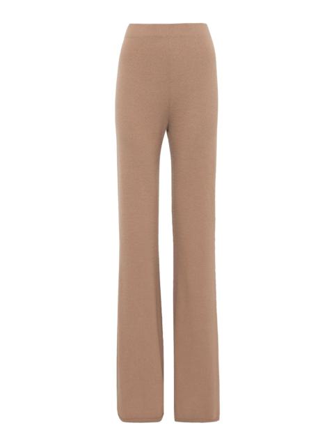GABRIELA HEARST Kaulike Knit Pants in Camel Brushed Cashmere