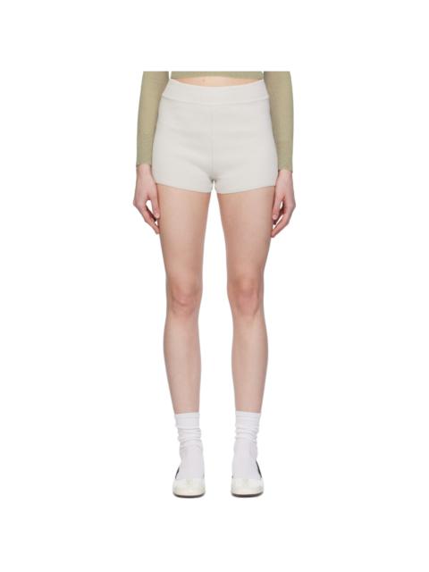 AMI Paris Gray Ami de Cœur Shorts