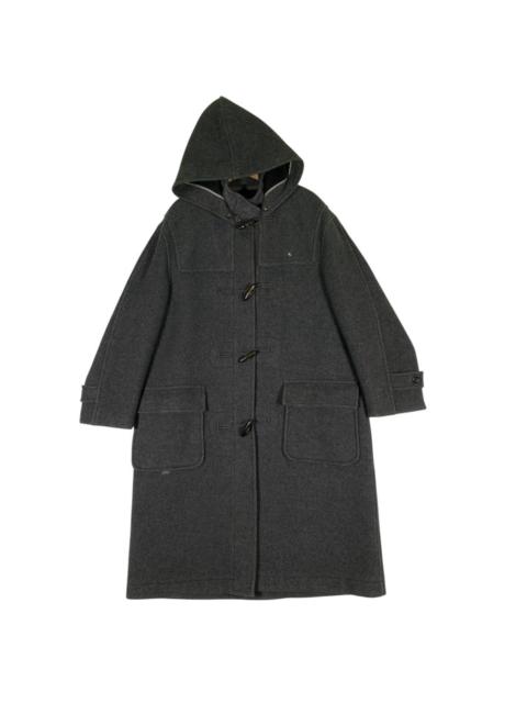Japanese Brand - Vintage Papas Duffle Coat Wool Hoodie Toggle Button Jacket