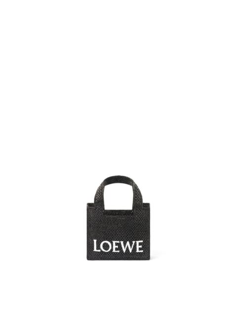 Loewe Loewe Font Tote Mini Bag in Black