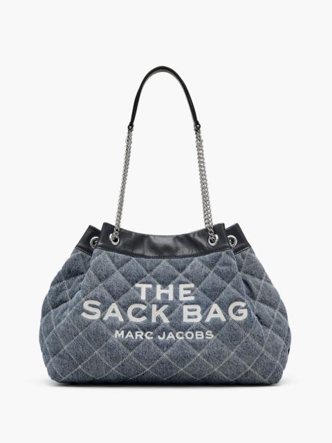 Marc Jacobs THE QUILTED DENIM LARGE CHAIN SACK BAG