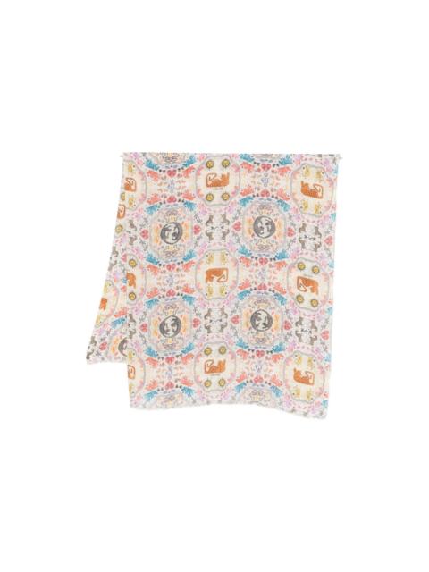 Faliero Sarti Poly Silk Blend Stole