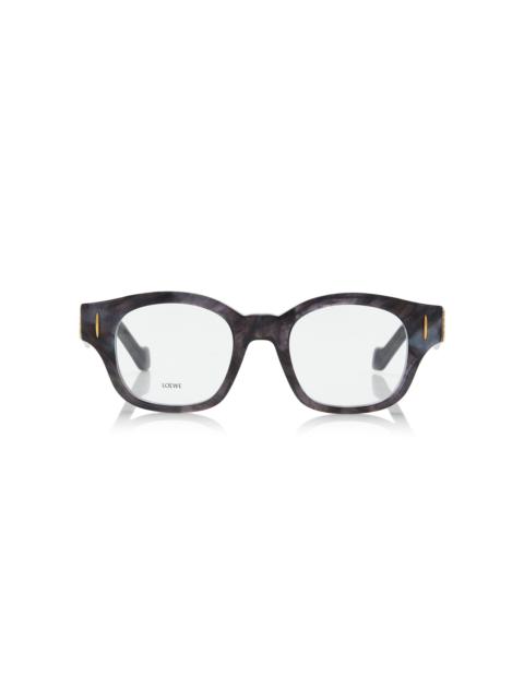 Loewe Anagram Square-Frame Acetate Glasses black