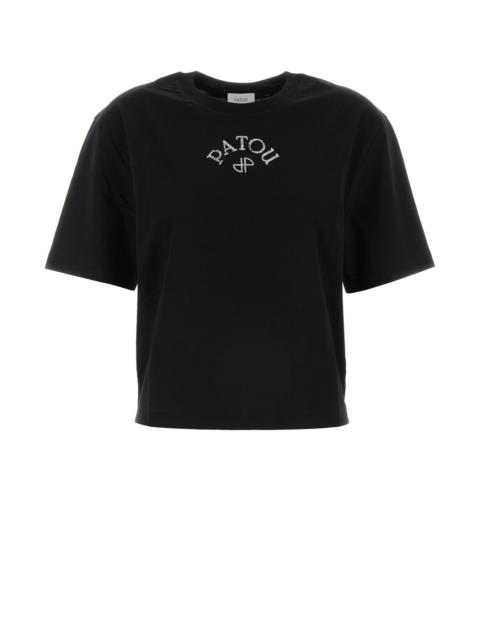 PATOU Black cotton t-shirt