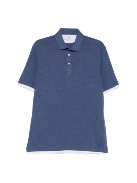 Brunello Cucinelli Silk and cotton polo shirt
