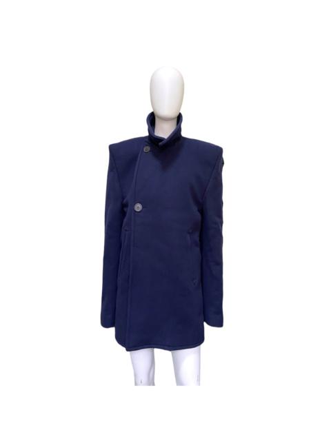Balenciaga Ss19 runway 80s boxy shoulder camel wool coat jacket 48