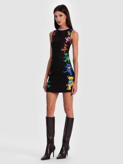 Alice + Olivia A+O X GRATEFUL DEAD CLYDE MINI DRESS