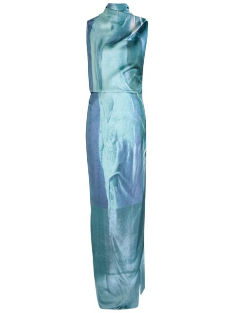 Jean Paul Gaultier Jean Paul Gaultier Printed Satin Maxi Dress