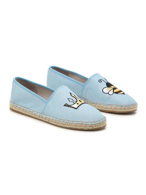 Other Designers Circus by Sam Edelman Leni 6 Espadrille Flats Slip-On Queen Bee Patch Blue 8.5M
