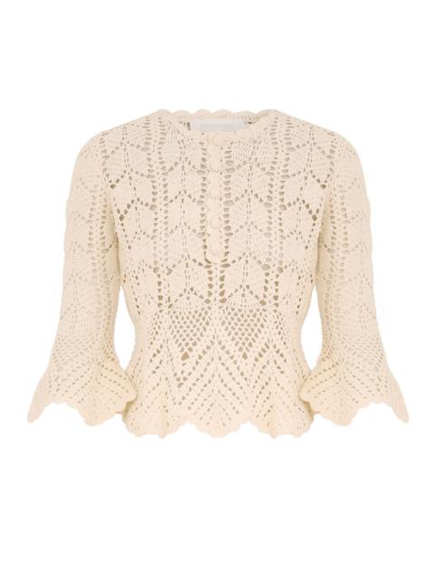 Zimmermann AWAKEN LACE CROCHET TOP