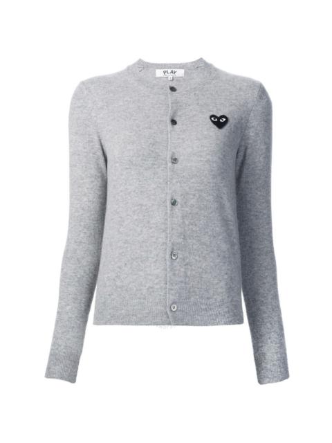 Comme Des Garçons Comme Des Garcons Black Heart Logo Cardigan In Grey