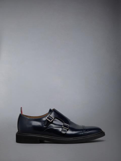 Thom Browne SPAZZOLATO LEATHER CAP TOE OXFORD SHOE
