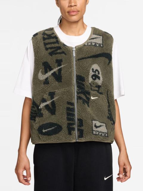 Nike Nike Sportswear Street Reversible Vest in Medium Olive/Neutral Olive at Nordstrom