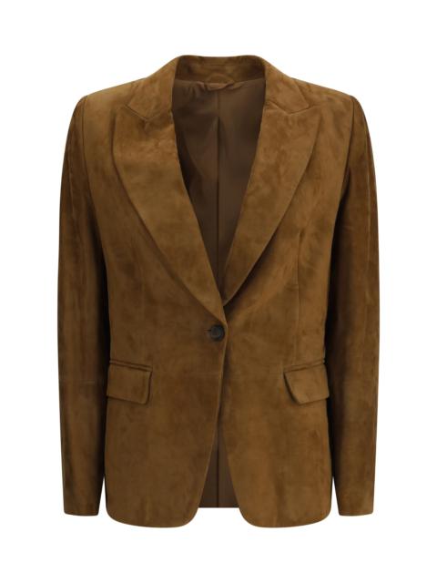 Brunello Cucinelli Women Leather Jacket