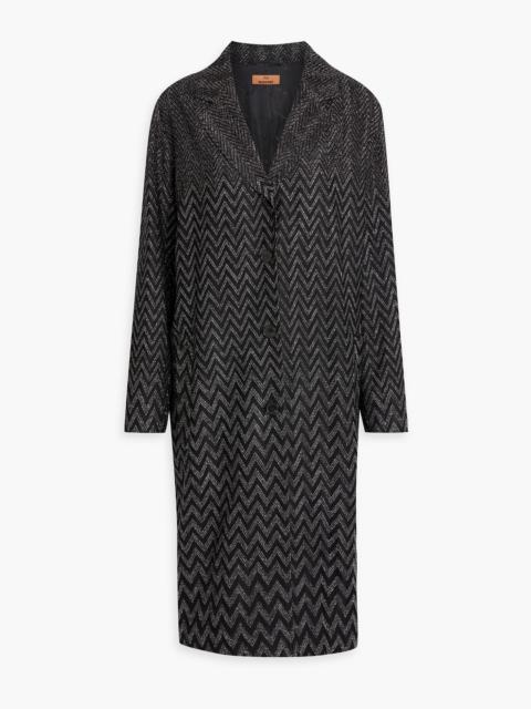 Missoni Metallic crochet-knit coat