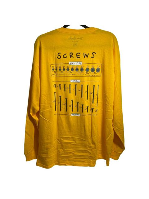 Other Designers Tom Sachs Logjam Longsleeve Tee T-shirt Yellow New Sold Out