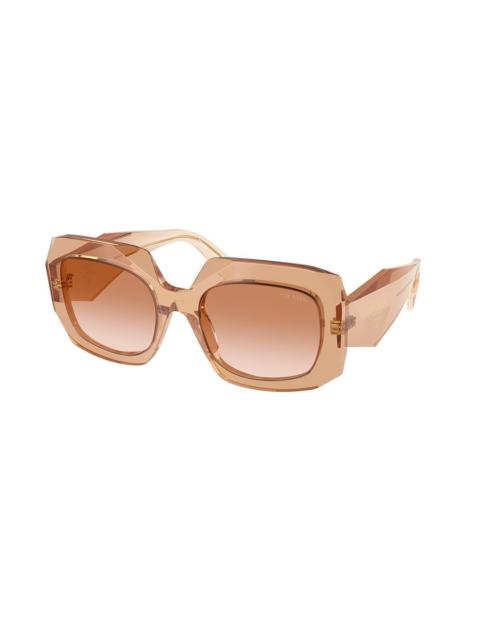 Prada Prada Brown Gradient Square Ladies Sunglasses PR B23S 28E50S 54
