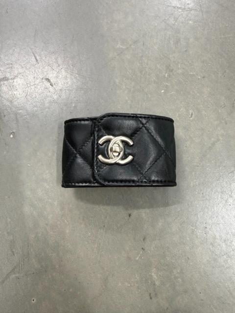CHANEL Chanel Lambskin Bracelet Black