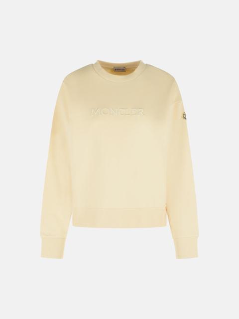 Moncler IVORY COTTON SWEATSHIRT