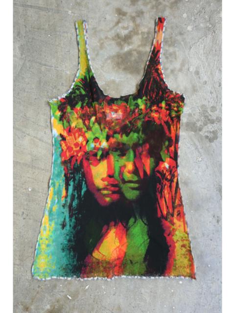 Jean Paul Gaultier Jean Paul Gaultier - S/S 00 - Psychedelic-Print Mesh Tank