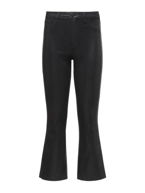 L'AGENCE Kendra Coated Cropped Flare Jean
