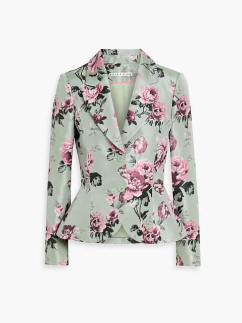 Alice + Olivia Iana floral-jacquard blazer