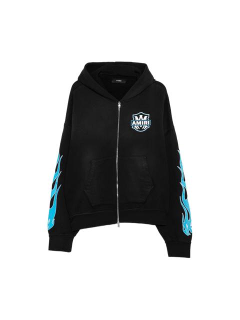 AMIRI GRAPHIC-PRINT ZIP-UP HOODIE