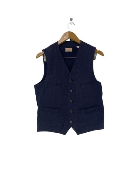 Other Designers Vintage - Vintage Sugar Cane Stripe Vest Worker Clothing Made In USA