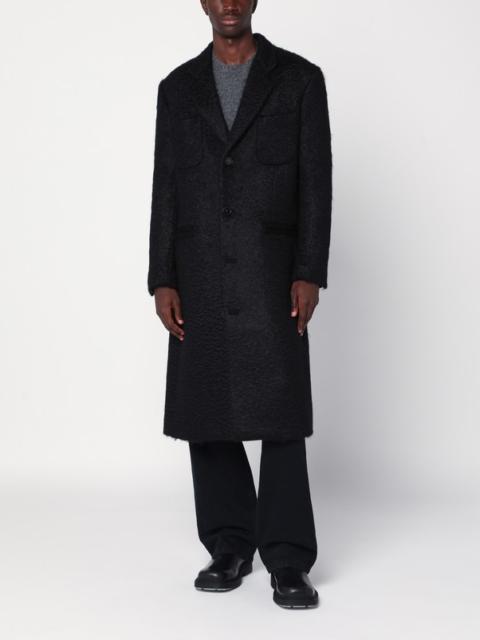 NAMACHEKO Black single-breasted wool coat