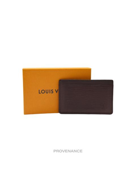 Louis Vuitton Louis Vuitton Card Holder - Moka Epi Leather