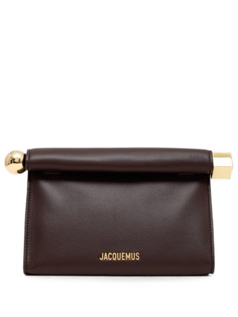 JACQUEMUS Jacquemus Women Le Sac Rond Carre Leather Clutch