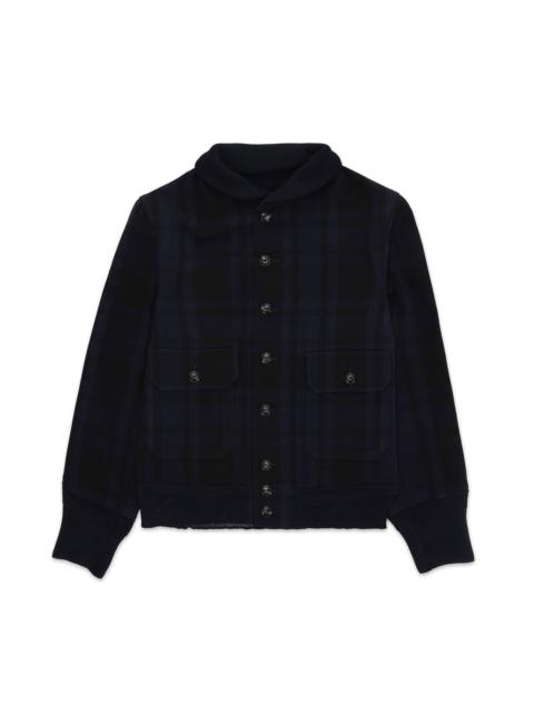 FORTELA Fortela Nimiz Wool Blend Bomber Jacket in Navy Blue at Nordstrom