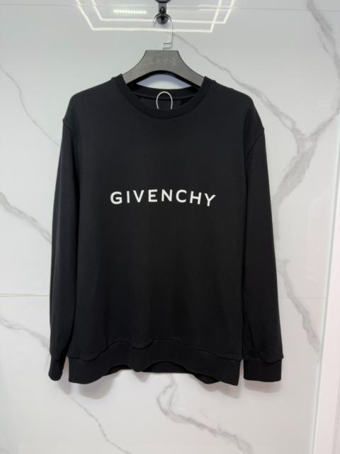 Givenchy Givenchy black letter print long-sleeved shirt