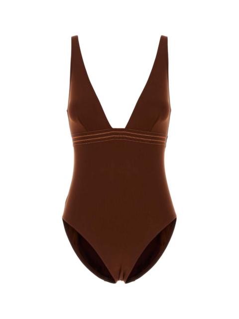 ERES Eres Women Brown Stretch Nylon Sillage Swimsuit