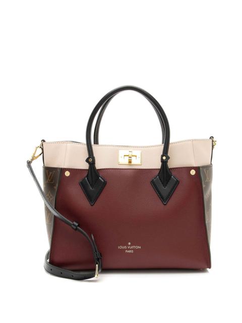 Louis Vuitton Louis Vuitton Beige Monogram Canvas On My Side MM (Authentic Pre-Loved)