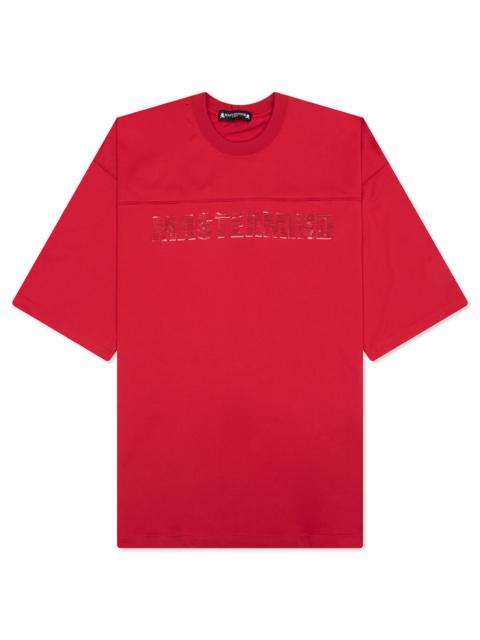 MASTERMIND WORLD FOOTBALL T-SHIRT - RED