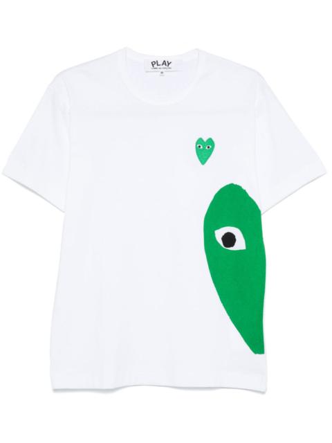 Comme des Garçons PLAY Single Green Emblem Heart Tee Unisex