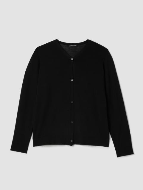EILEEN FISHER Superfine Merino Cardigan in Regenerative Wool