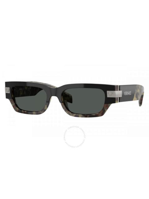 VERSACE Versace Dark Grey Rectangular Men's Sunglasses VE4465 545687 53