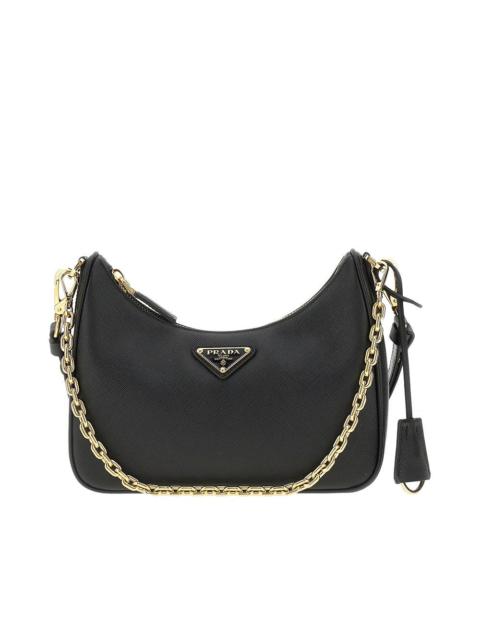 Prada Prada Saffiano Leather Re-Edition Mini Bag Black